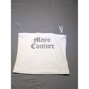 Mayo Couture‎ x Juicy Couture Rhinestone Embellished White Top